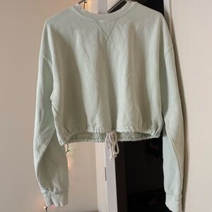 pacsun cropped crewneck